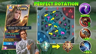 TUTORIAL LANCELOT PERFECT ROTATION TO RANK UP FASTER IN NEW SEASON 101 auto win [upl. by Nitsed]