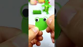 How to make paper frog in 1 minute 🐸 [upl. by Nomzzaj]