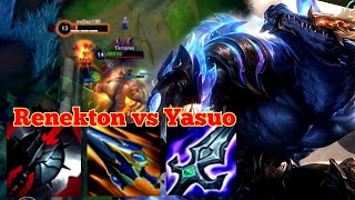 Renekton vs Yasuo  Wild Rift 52 Baron Lane [upl. by Ilatfen]