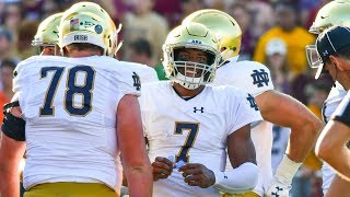 Notre Dame QB Brandon Wimbush 207 Rush Yards vs Boston College [upl. by Fedora532]