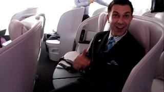 Inside Air New Zealands New Boeing 777300ER Premium Economy Class [upl. by Bary]