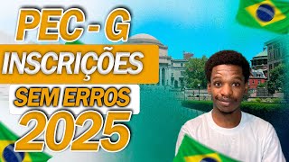 Como se Inscrever CORRETAMENTE no PEC G 2025 [upl. by Etteroma]