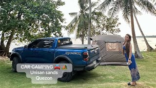 UNISAN SANDS QUEZON CAR CAMPINGnaturehike tent village 6 ver 2 fordranger2024 [upl. by Ati136]