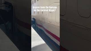 Massive Hull Damage on the Carnival Magic What happened Never seen a dent like that on a boat [upl. by Sachs167]