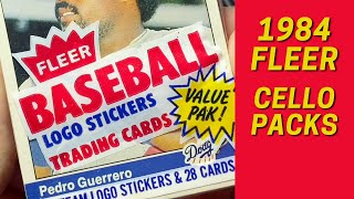 1984 Fleer Baseball CELLO PACKS Opening [upl. by Tur630]