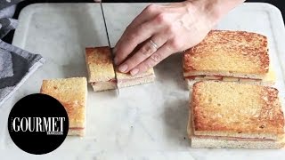 Fried mortadella sandwiches  Gourmet Traveller [upl. by Eph455]