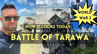 World war 2 Battle of Tarawa how the battlefield looks today Pacific war tour in Kiribati [upl. by Elyad]