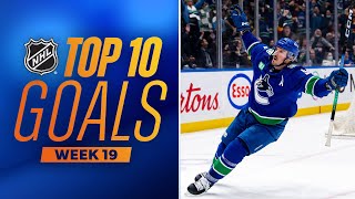 Top 10 Goals from Week 19 202324 NHL Season [upl. by Enomes763]