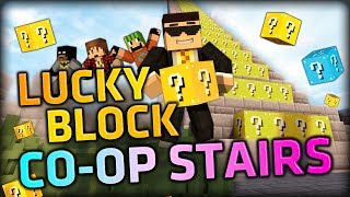 BREAKING THEM TOGETHER  Minecraft Mods  Lucky Block COOP Stairs w BajanCanadian xRpMx13 [upl. by Otanutrof438]