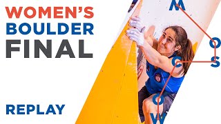 🇬🇧 IFSC World Championships Moscow 2021  Women’s Boulder final [upl. by Amye]