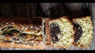 recette de cake marbré facile et moelleux كايك رخامي [upl. by Alehs]