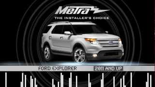 Metra FORD EXPLORER 2011 amp UP kit 995828CH [upl. by Cocke782]