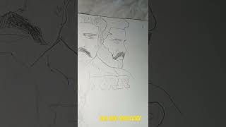 Drawing of rrr Heros Vijaytamil movie trending art [upl. by Knighton]