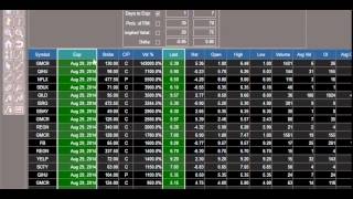 Options Analytix Matrix  Real Time Scan Engine from eSignal [upl. by Nyrahs]