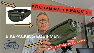 COMPACT BAG FOR BIKEPACKING  POC LAMINA HIP PACK 2 L [upl. by Eedolem103]