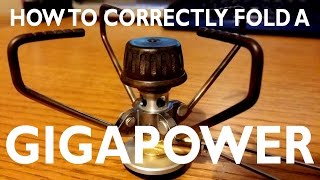 How to Correctly Fold a Snow Peak Gigapower Stove [upl. by Haliehs]