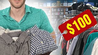 I Found 100 Worth Of Clothes Thift Store Challenge [upl. by Naraj]