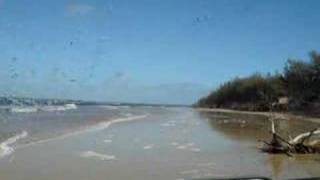 Beach 4WDing after storm on Fraser Island [upl. by Konstantine]