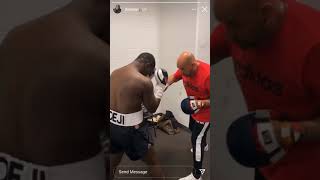 DEJI TRAINING FIGHT BEFORE VINNIE HACKER shotts [upl. by Anelehs]