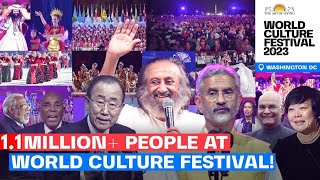 11 Million People  180 Countries  World Culture Festival 2023 Highlights  Gurudev [upl. by Aikimat]