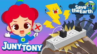 Let’s Save Electricity🔌  Save Energy Song  Good Habits  🌎Green Earth Songs for Kids  JunyTony [upl. by Teryn]