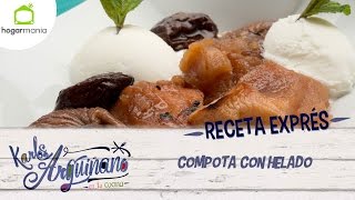 Receta Exprés Compota con helado [upl. by Leslee586]