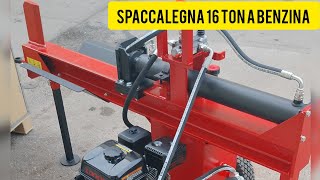 spaccalegna orizzontale 16 ton doppia pompa benzina [upl. by Tonie]