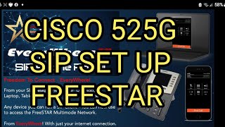 FREESTARSIP Cisco 525g Set Up [upl. by Cavil959]