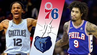 Philadelphia 76ers VS Memphis Grizzlies  LIVE Reactions  PlayByPlay  Watch Party [upl. by Jakob]