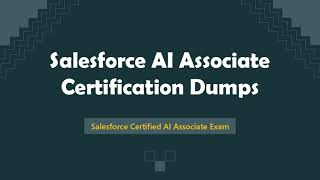 Top Tips for Passing the Salesforce AI Associate Certification Exam [upl. by Atteve]