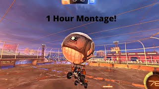 1 Hour and 7 minutes Rocket League Montage [upl. by Ravert]