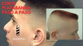 COMO HACER UN PLATABANDA PASO A PASO corte militarDesvanecido alto PARA PRINCIPIANTES 💈💈 [upl. by Trace]