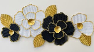 DIY Room Decor Ideas  Cardboard Wall Decor  Cardboard Flower  Wall Hanging Craft Ideas [upl. by Hutchins]