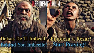 Resident Evil 4 Remake Ganado Voice LinesQuotes Translated Demo [upl. by Sitof]