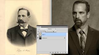 Photoshop How To Create The Look Of An Aged Antique Daguerreotype Photo [upl. by Ahgiela]