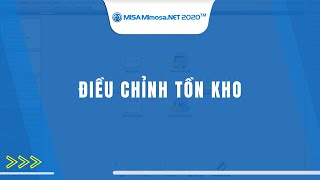 Điều chỉnh tồn kho  MISA MIMOSANET [upl. by Sahpec]