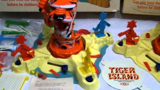 VINTAGE 1966 IDEAL TOYS THE GAME of TIGER ISLAND [upl. by Ayouqat351]