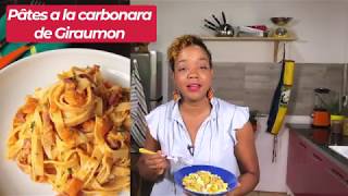 PÂTES a la carbonara de GIRAUMON ou POTIRON [upl. by Idurt]