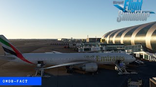 OMDB Dubai International Airport  FACT Kenneth Kaunda International  PMDG B777 [upl. by Brock873]