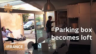 Maison garage old parking as tiny home in Bordeaux France [upl. by Tiernan233]