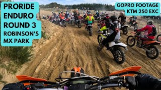 Proride Enduro  Robinson’s MX Park Claudy  KTM 250 EXC GoPro Race Footage [upl. by Dorison613]