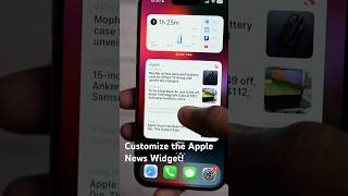 CUSTOMIZE Apple News Widget 😤 [upl. by Fihsak714]