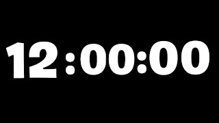 ⏳🌟 ¡Temporizador de 12 Horas Ininterrumpidas  Cuenta Regresiva Perfecta para Grandes Eventos 🎆 [upl. by Oilla899]