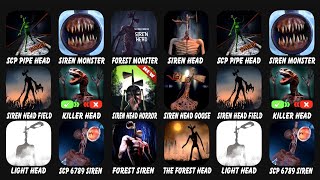 Siren Head  SCP Head  Monster  Survival  Field  Killer  Horror  Light  amp Forest Monster [upl. by Alleuol]