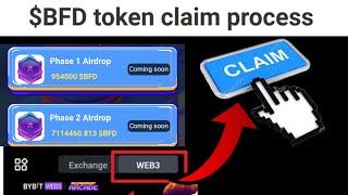 BFD token claim process  BFDcoin withdrawal process [upl. by Inail]