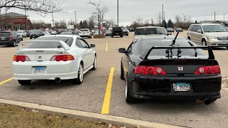 Dc5 Integra type r vs Acura RSX Type sultimate race [upl. by Siward]