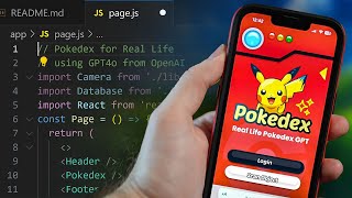 How I made a Pokedex for Real Life with AI  GPT4o [upl. by Anelas]