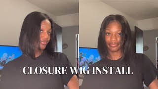 CLOSURE WIG INSTALL  WAS IT A FAIL [upl. by Lectra560]