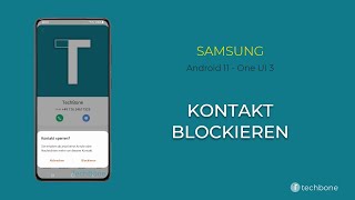 Kontakt blockieren  Samsung Android 11  One UI 3 [upl. by Lucrece454]