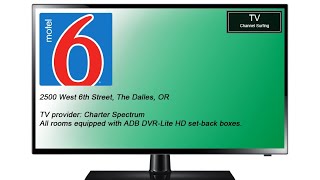 TV Channel Surfing Motel 6 The Dalles OR September 2024 [upl. by Hbahsur762]